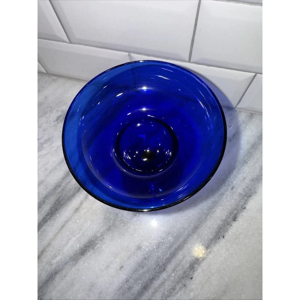 Set Of 6 Pier 1 Cobalt Blue Margarita‎ Glasses Elegant Classic Stemware GW009